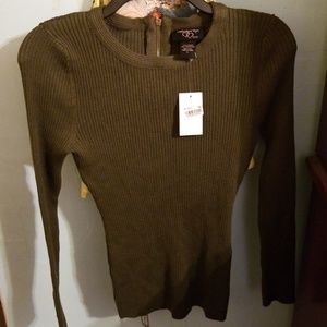 Olive green sweater shirt